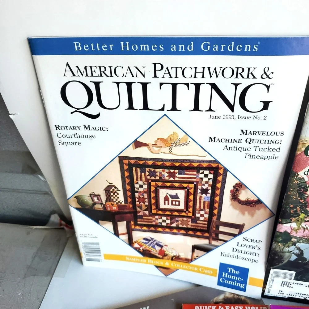 Lot of 12 American Patchwork And Quilting Magazines Quilt Sampler w patterns VTG